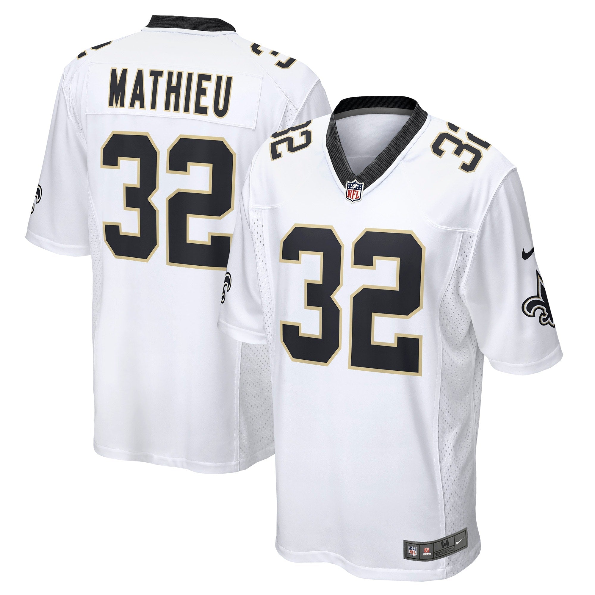 Tyrann Mathieu New Orleans Saints Nike Game Jersey - Black/White