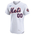 New York Mets Nike Home Elite Custom Jersey - White