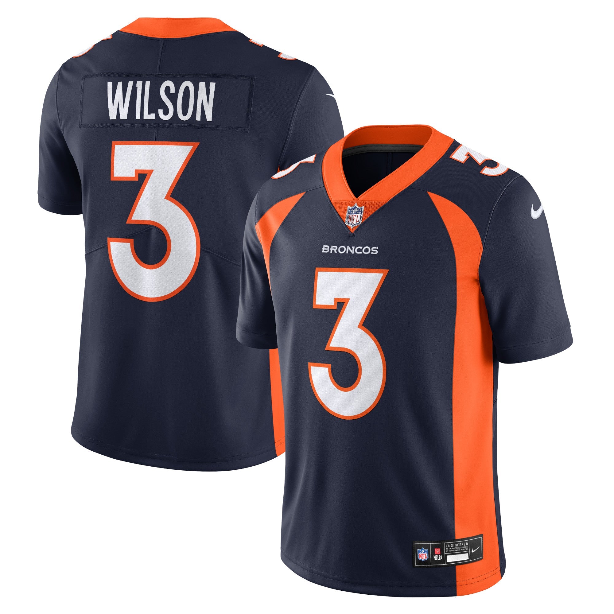 Russell Wilson Denver Broncos Nike  Vapor Untouchable Limited Jersey - Orange/Navy/White