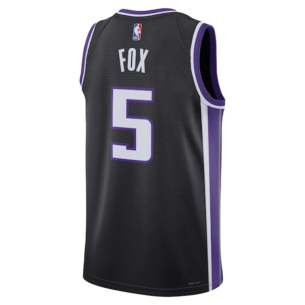 De'Aaron Fox Sacramento Kings Nike Unisex Swingman Jersey - Icon Edition - Black/White