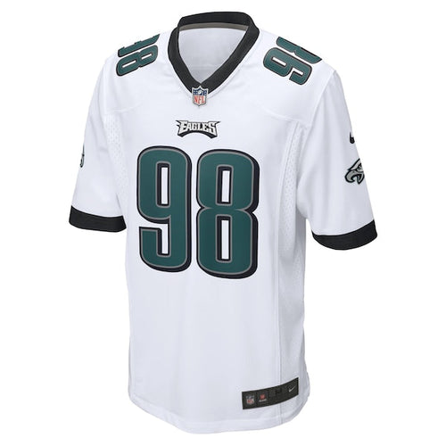 Jalen Carter Philadelphia Eagles Nike  Game Jersey -  White/Black