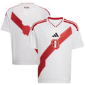Peru National Team adidas Youth FIFA x World Cup 2026 Home Replica Jersey - White