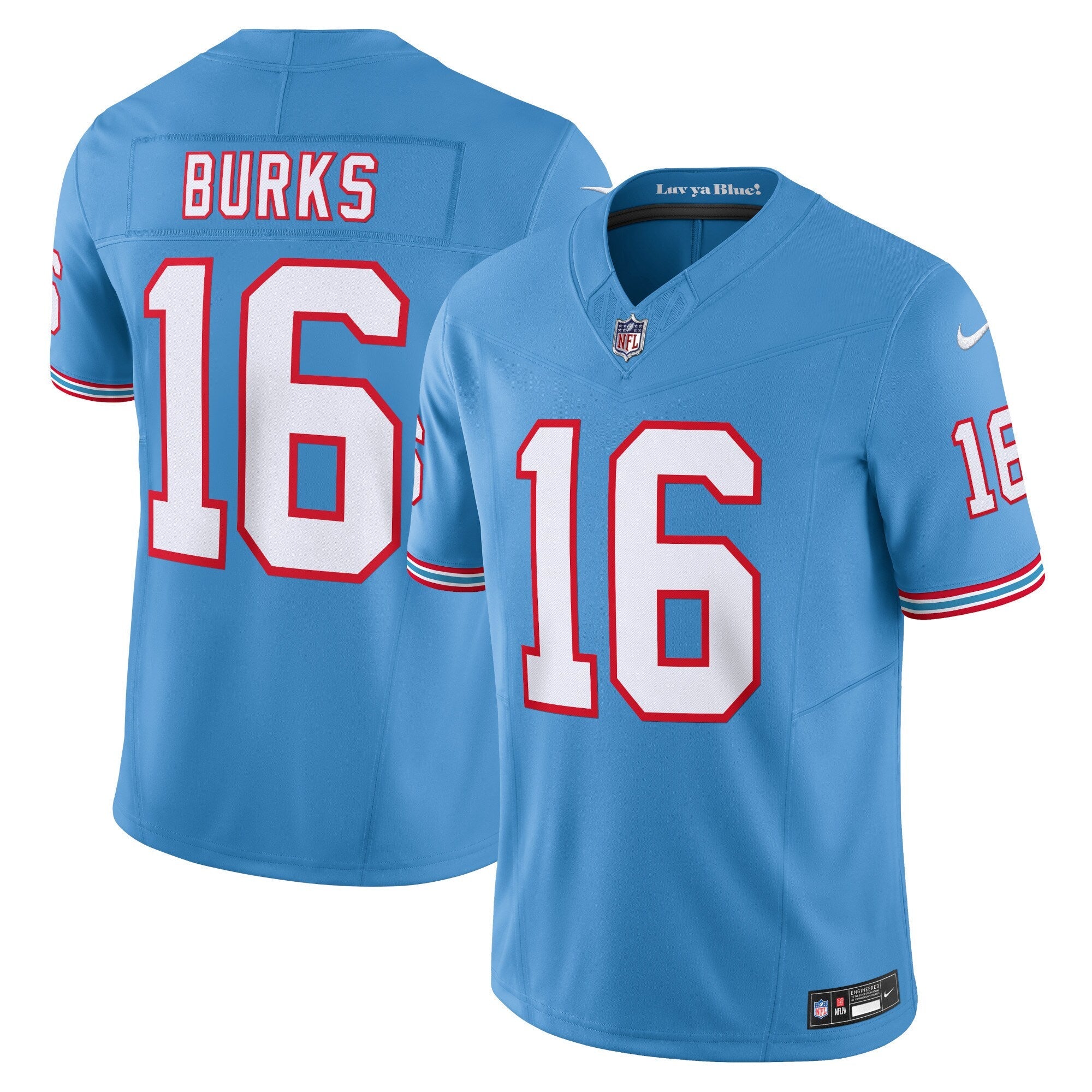 Treylon Burks Tennessee Titans Nike Vapor F.U.S.E. Limited Jersey - Navy/Light Blue