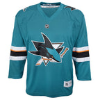 San Jose Sharks Youth 2021/22 Home Replica Custom Jersey - Teal