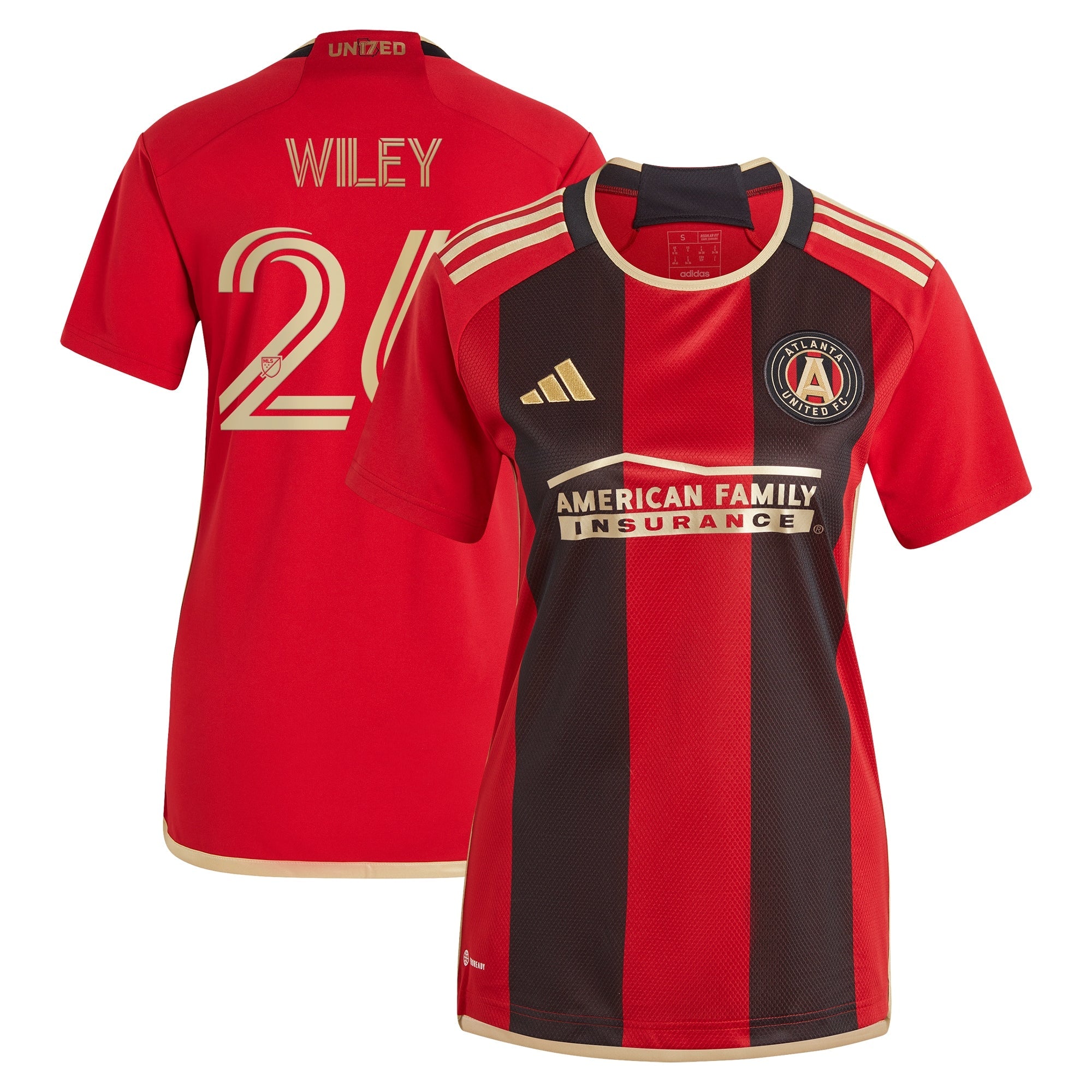 Caleb Wiley Atlanta United FC adidas Women's 2024 The Resurgens Kit Replica Player Jersey - Light Blue/Black