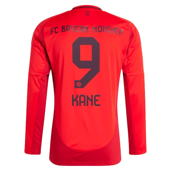 Harry Kane Bayern Munich adidas 2024/25 Home Replica Long Sleeve Player Jersey - Red