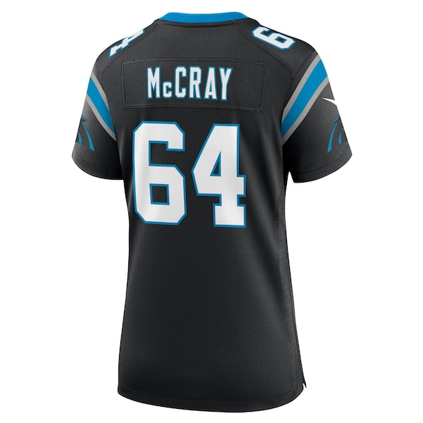 Justin McCray Carolina Panthers Nike Women's Team Game Jersey - Black/Blue