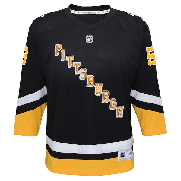 Jake Guentzel Pittsburgh Penguins Youth 2021/22 Alternate Replica Player Jersey - Black
