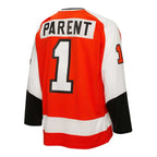 Bernie Parent Philadelphia Flyers  1974/75 Blue Line Player Jersey - Orange