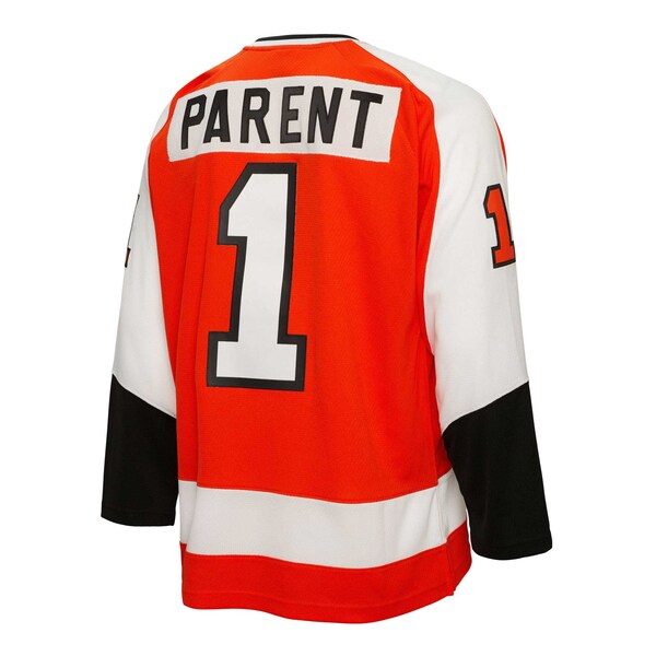 Bernie Parent Philadelphia Flyers  1974/75 Blue Line Player Jersey - Orange