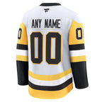 Pittsburgh Penguins  Away Premium Custom Jersey - White/Black