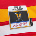 Theoren Fleury Calgary Flames  1988/89 Blue Line Player Jersey - Red