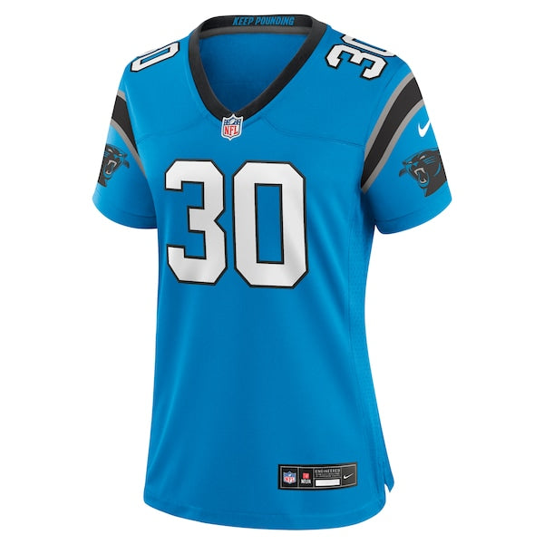 Chuba Hubbard Carolina Panthers Nike Women's Alternate Game Jersey -  Blue/Black