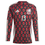 Guillermo Ochoa Mexico National Team adidas 2024 Home Replica Player Long Sleeve Jersey - Burgundy