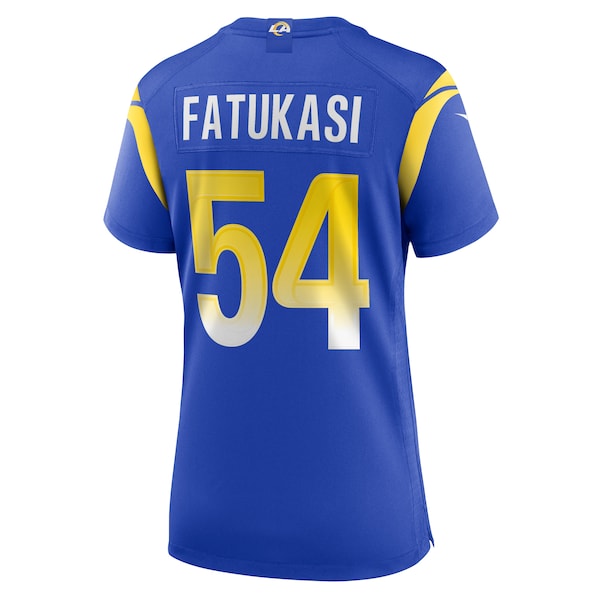 Olakunle Fatukasi Los Angeles Rams Nike Women's  Game Jersey -  Royal