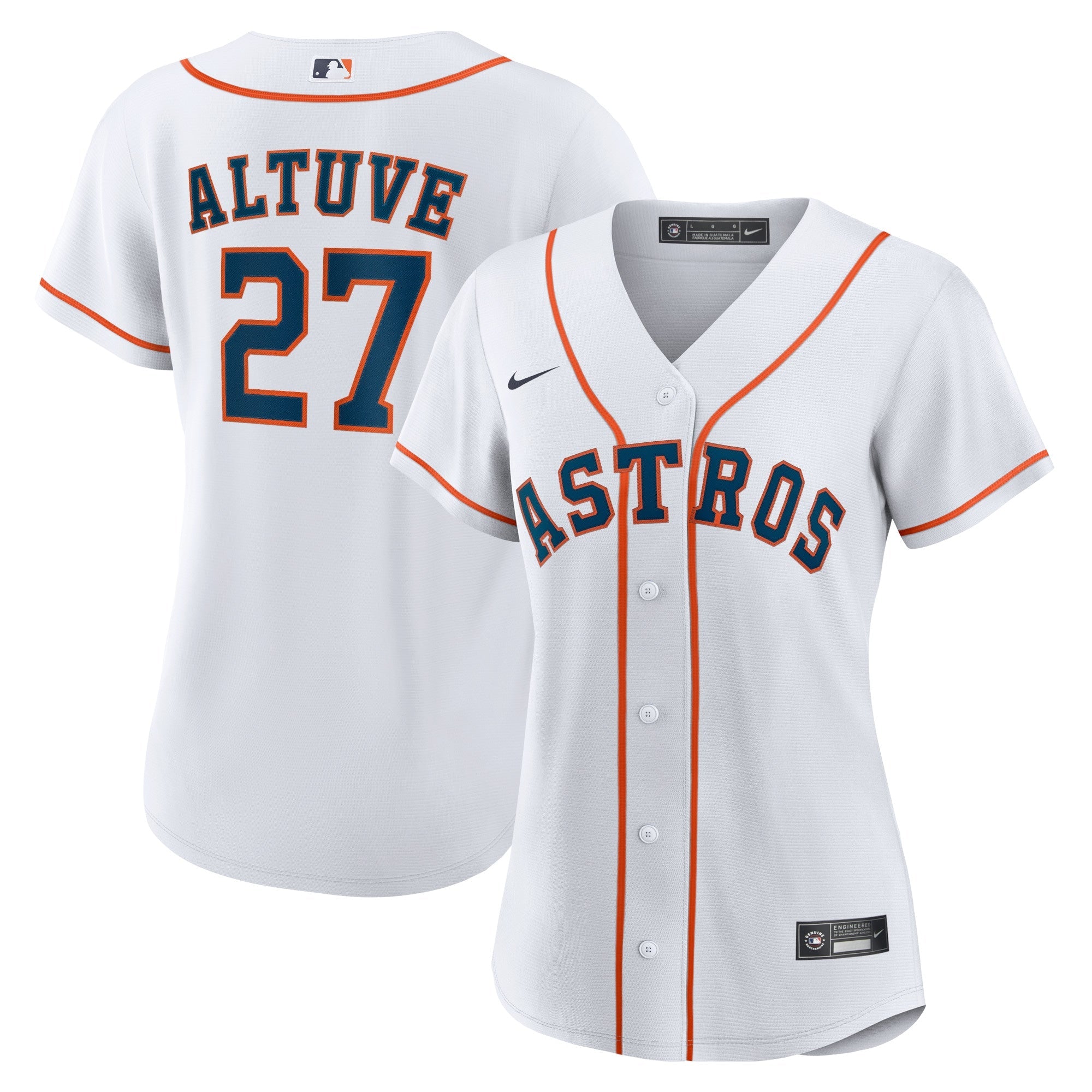 Jose Altuve Houston Astros Nike Women's Alternate Replica Player Jersey - Navy/White