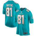 Durham Smythe Miami Dolphins Nike Game Jersey - Aqua