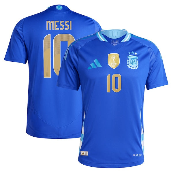 Lionel Messi Argentina National Team adidas 2024 Away Authentic Player Jersey - Blue/White