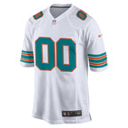 Miami Dolphins Nike Alternate Custom Game Jersey - White/Aqua