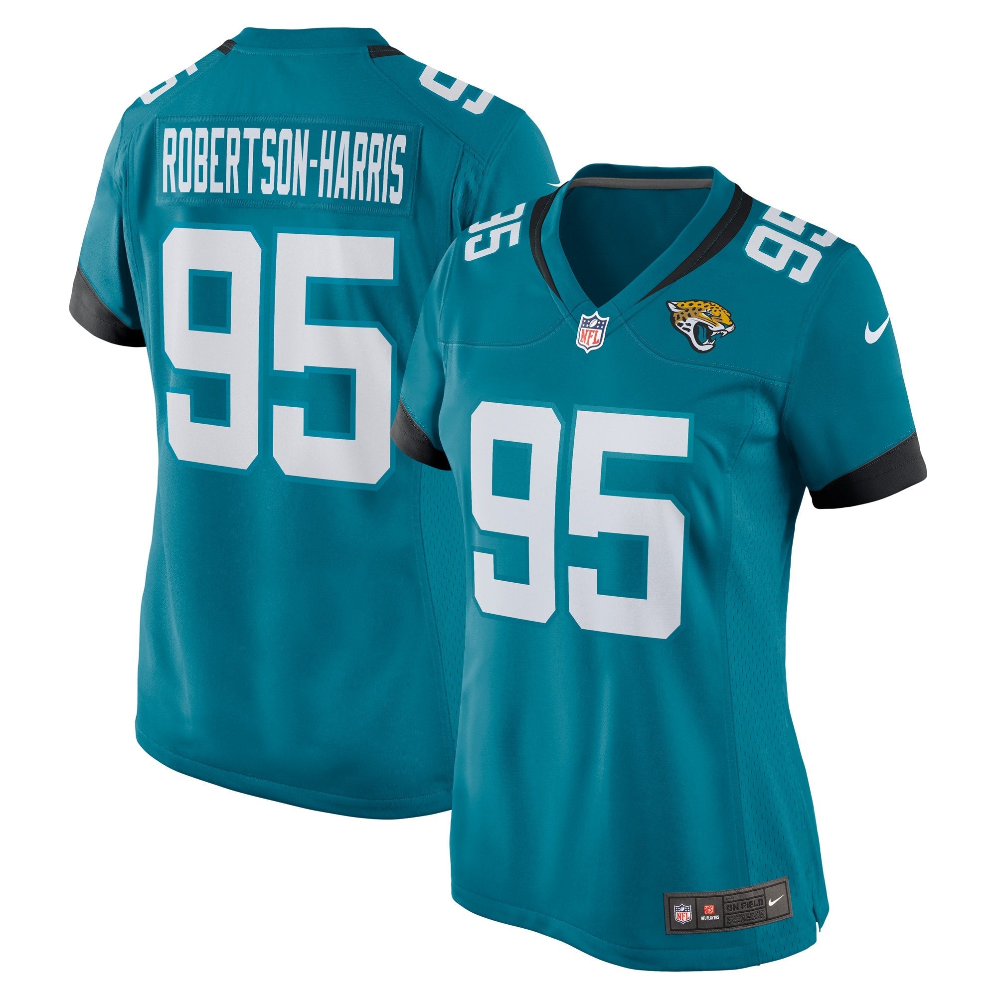 Roy Robertson-Harris Jacksonville Jaguars Nike Women's Game Jersey - Black/Teal