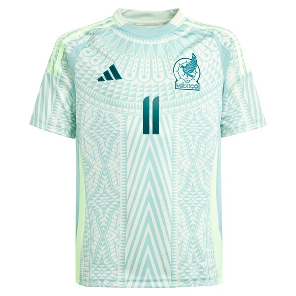 Santiago Giménez Mexico National Team adidas Youth 2024 Away Replica Player Jersey - Green