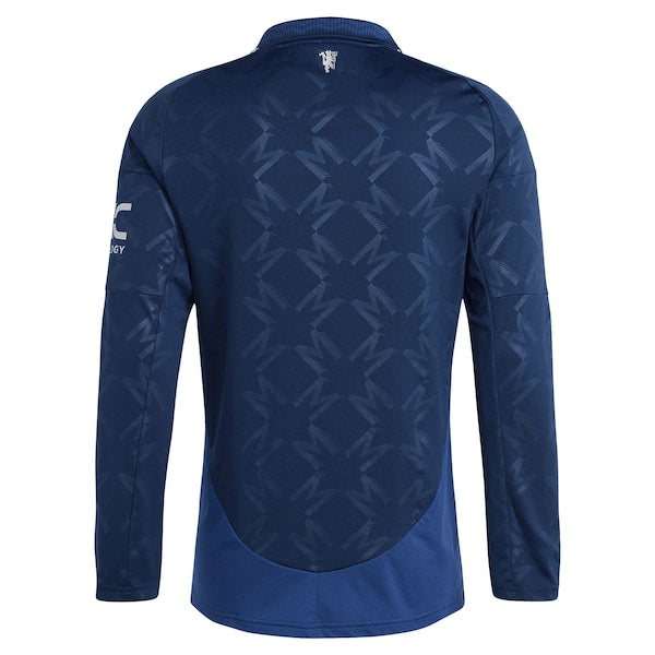 Manchester United adidas 2024/25 Away Replica Long Sleeve Jersey - Navy