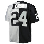 Charles Woodson Las Vegas Raiders Big & Tall Split Legacy Retired Player Replica Jersey - Black/Silver