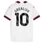 Jack Grealish Manchester City Puma Youth 2023/24 Away Replica Jersey - White