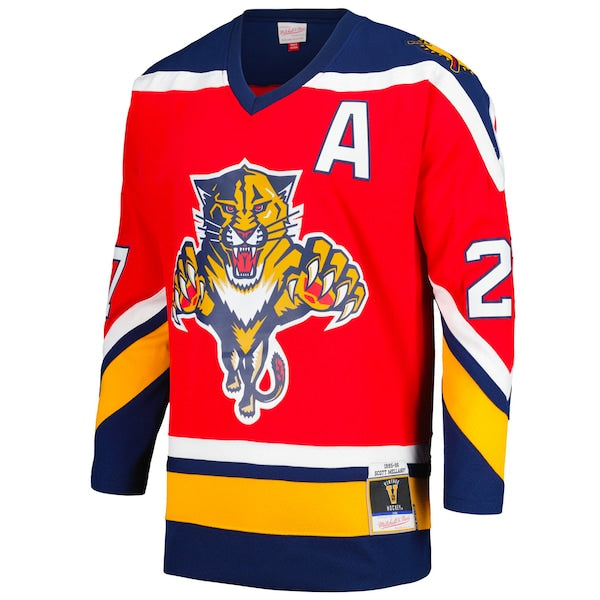 Scott Mellanby Florida Panthers Alternate Captain's Patch 1995/96 Blue Line Player Jersey - Red