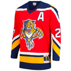 Scott Mellanby Florida Panthers Alternate Captain's Patch 1995/96 Blue Line Player Jersey - Red