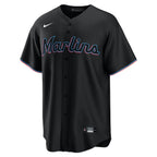 Jazz Chisholm Jr. Miami Marlins Nike Alternate Replica Player Jersey - Black/White