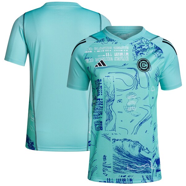 Chicago Fire adidas Women's 2024 One Planet Replica Jersey - Green