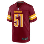 Ale Kaho Washington Commanders Nike Team Game Jersey -  Burgundy