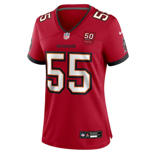 Derrick Brooks Tampa Bay Buccaneers Nike Women's 50th Anniversary Team Game Jersey - Red/Creamsicle