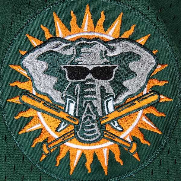 Rickey Henderson Oakland Athletics 1998 Cooperstown Mesh Batting Practice Jersey - Green