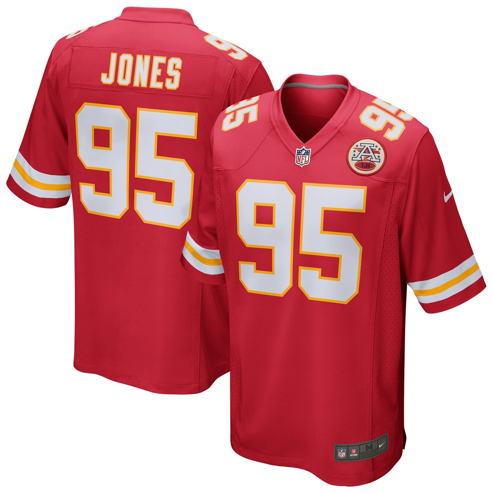 Chris Jones Kansas City Chiefs Nike  Game Jersey - White/Red