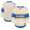 St. Louis Blues Youth 2025 NHL Winter Classic Premier Jersey - Cream