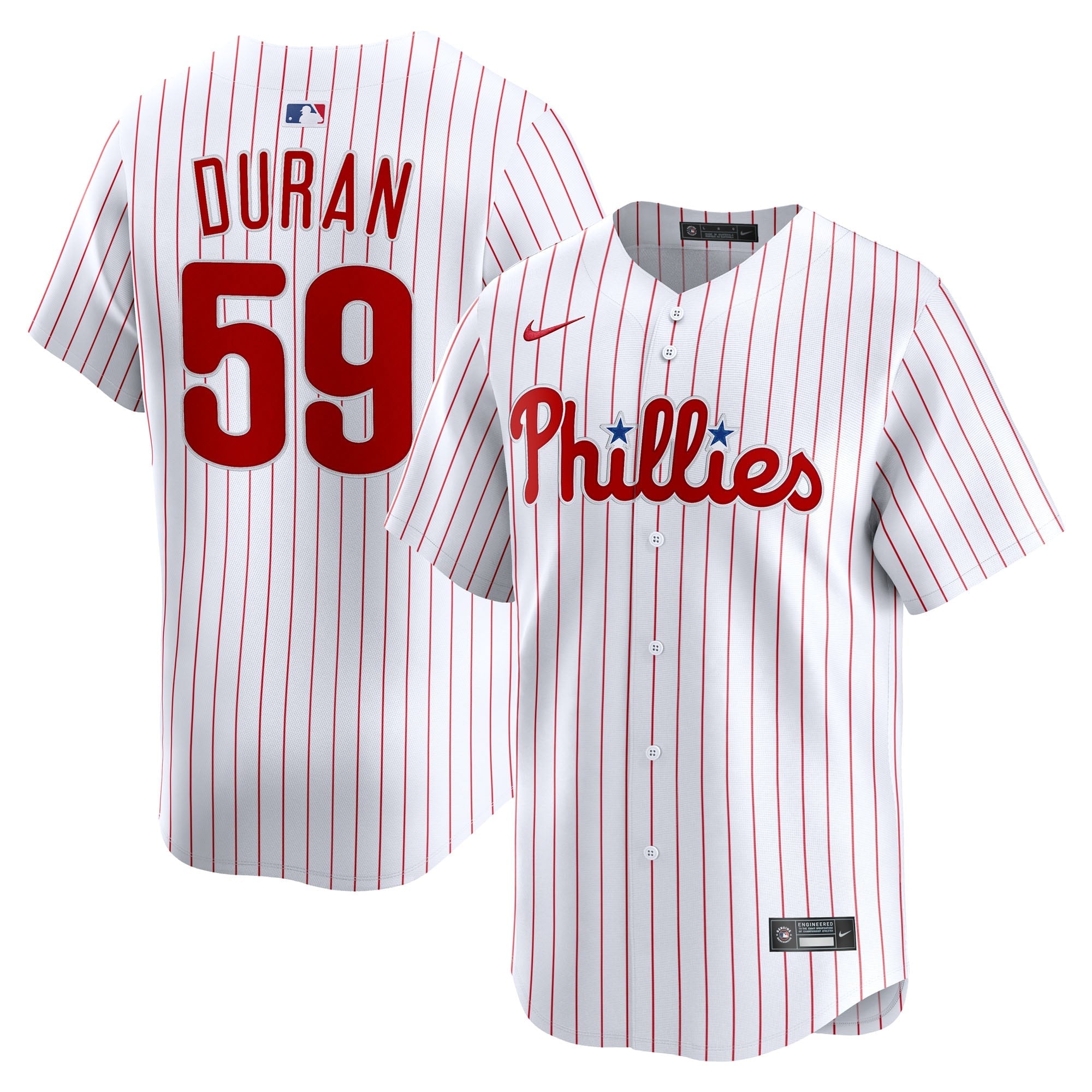 Jhoan Duran Philadelphia Phillies Nike Alternate Limited Player Jersey - Light Blue/White
