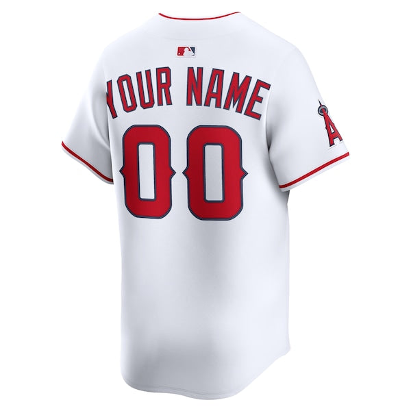 Los Angeles Angels Nike Home Limited Custom Jersey - White/Red