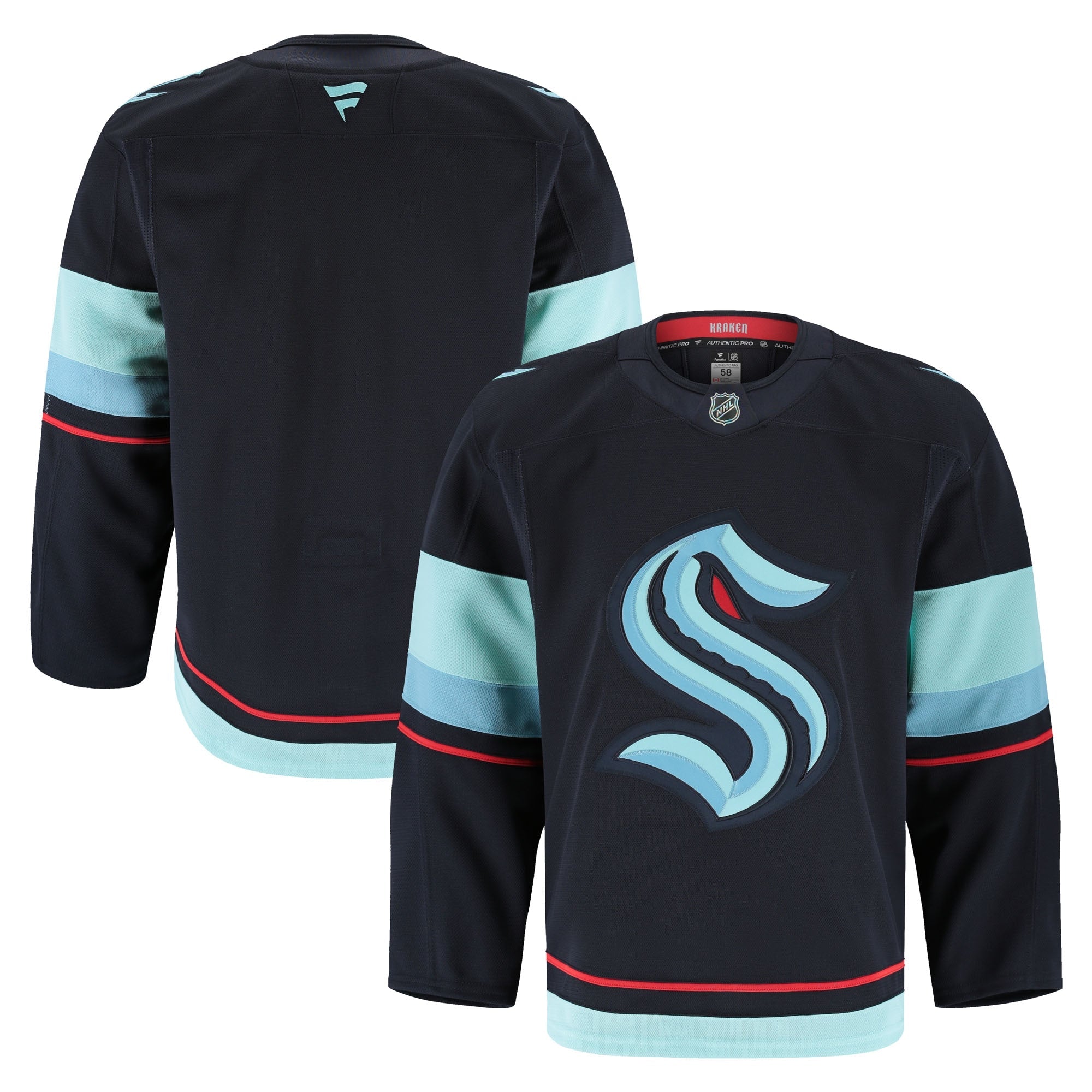 Seattle Kraken  Alternate Authentic Pro Jersey - Black/Navy