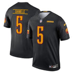 Jayden Daniels Washington Commanders Nike Alternate Legend Player Performance Top - Black/Burgundy