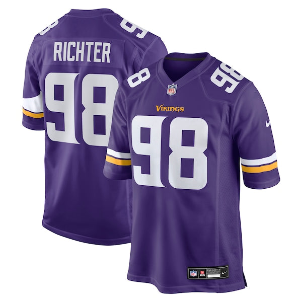 Bo Richter Minnesota Vikings Nike Team Game Jersey -  Purple