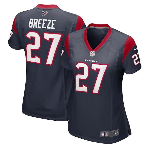 Brady Breeze Houston Texans Nike Women's Team Game Jersey -  Navy