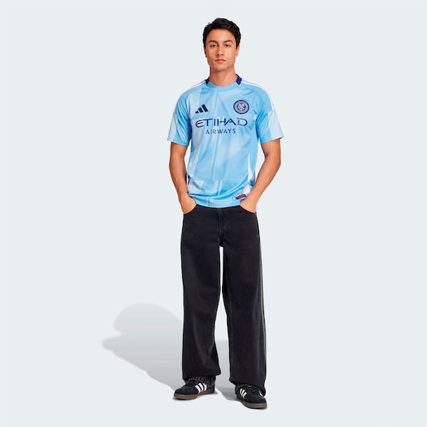 New York City FC adidas 2025 The Excelsior Kit Replica Jersey - Light Blue