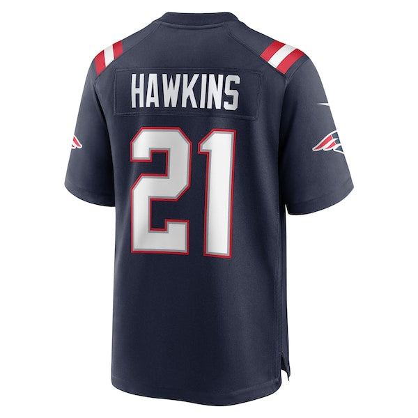 Jaylinn Hawkins New England Patriots Nike  Game Jersey -  Navy