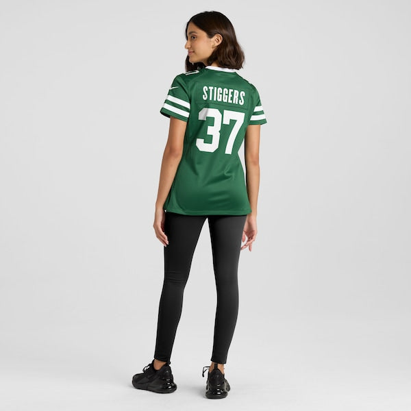 Qwan'tez Stiggers New York Jets Nike Women's Team Game Jersey - Legacy Green