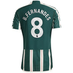 Bruno Fernandes Manchester United adidas 2023/24 Away Authentic Player Jersey - Green/Red