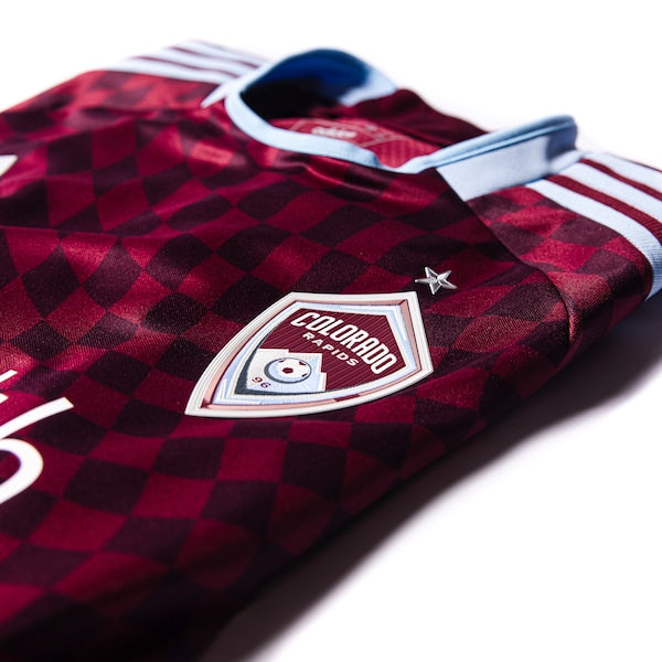 Cole Bassett Colorado Rapids adidas 2024 One Flag Kit Authentic Player Jersey - Burgundy