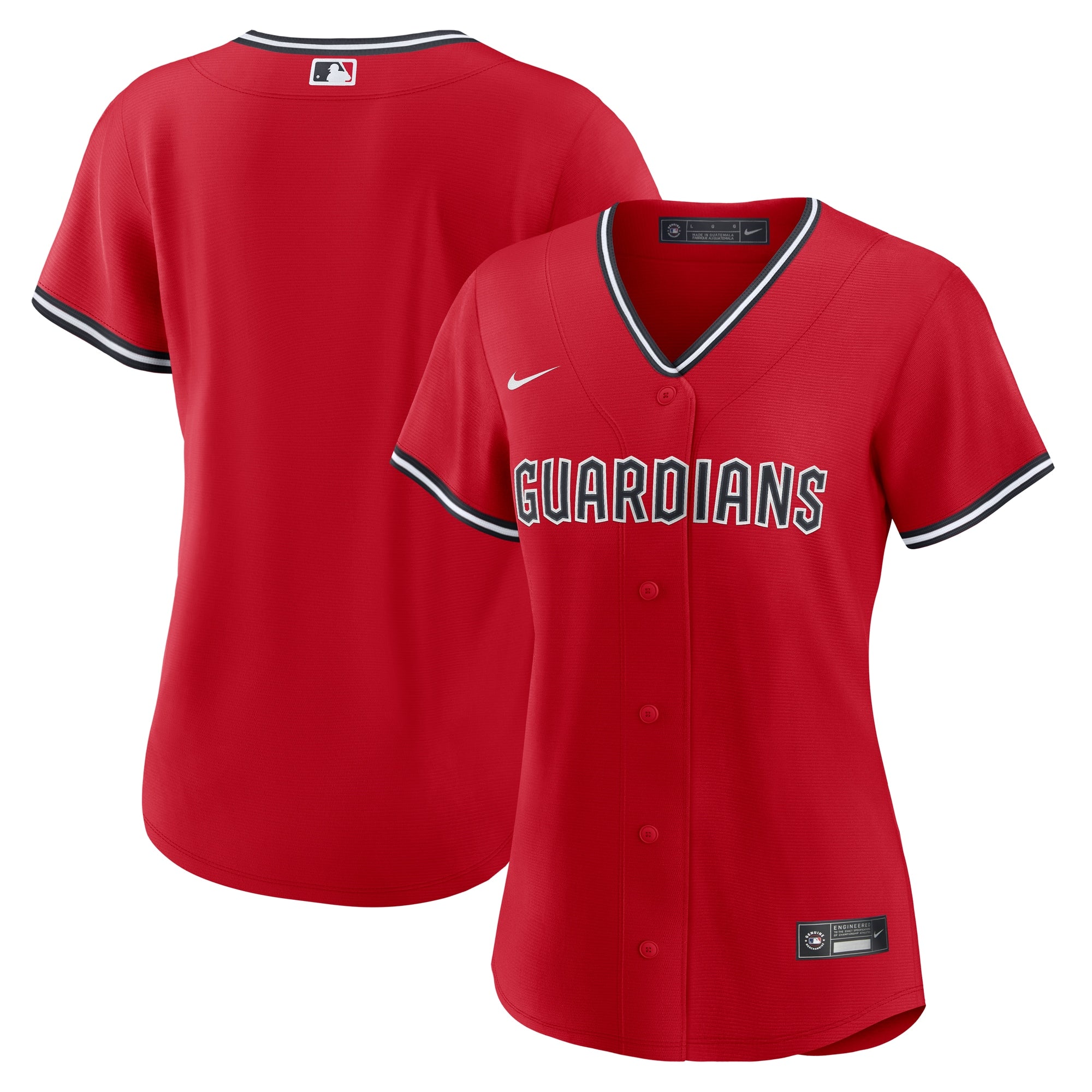 Cleveland Guardians Nike Women's Alternate Replica Jersey - Navy/Red