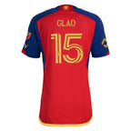 Justen Glad Real Salt Lake adidas 2024 Peak Utah Authentic Player Jersey - Red